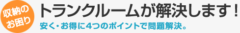 トランクルームが解決します。